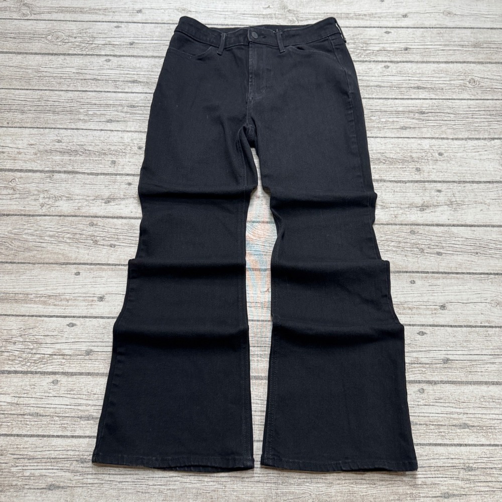 Old Navy Jeans Women's 10 Black Denim High Rise Wow Flare Bell Bottoms Stretch